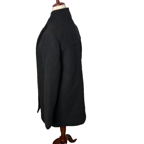 J. Crew Black Pea Coat - Picture 6 of 9